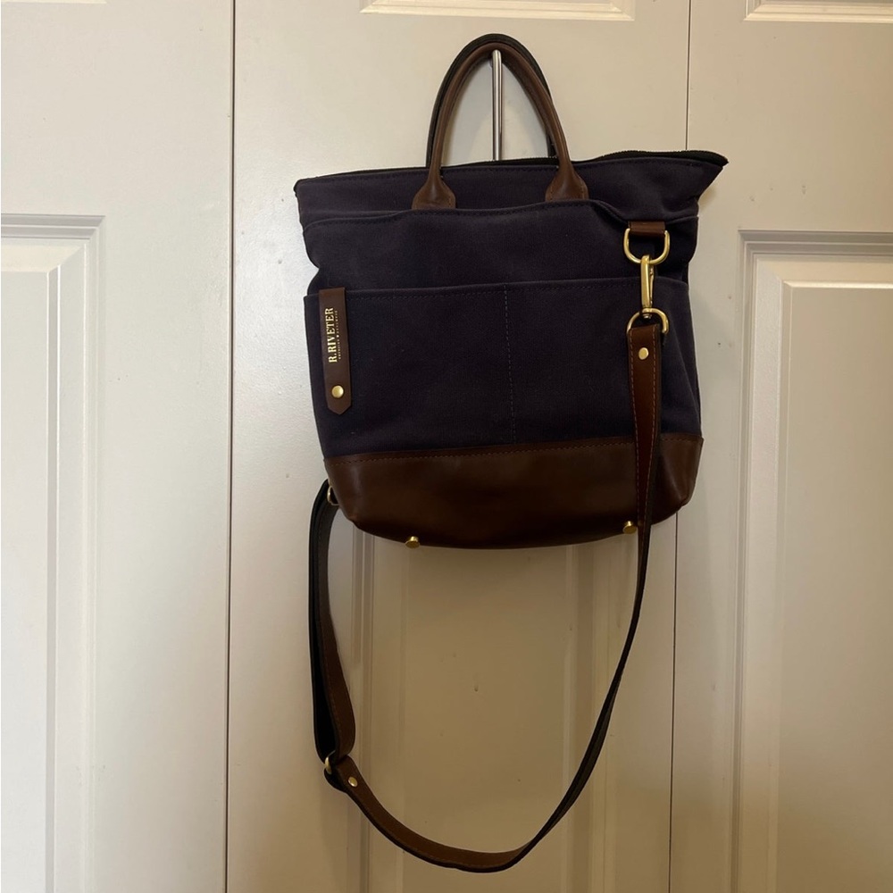 R. Riveter OTTO | SIGNATURE NAVY CANVAS + BROWN LEATHER